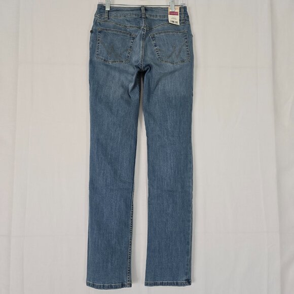 NWT Wrangler Straight Leg Jeans 90s Size 27 Blue - Picture 2 of 6